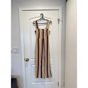 Urban Outfitters Striped Jumpsuit‎ Wide Leg Sleeveless Casual Medium